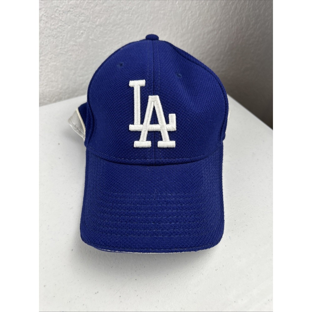 Los Angeles Dodgers LA Blue Fitted Cap‎ M/L MLB Authentic Batting Practice Hat